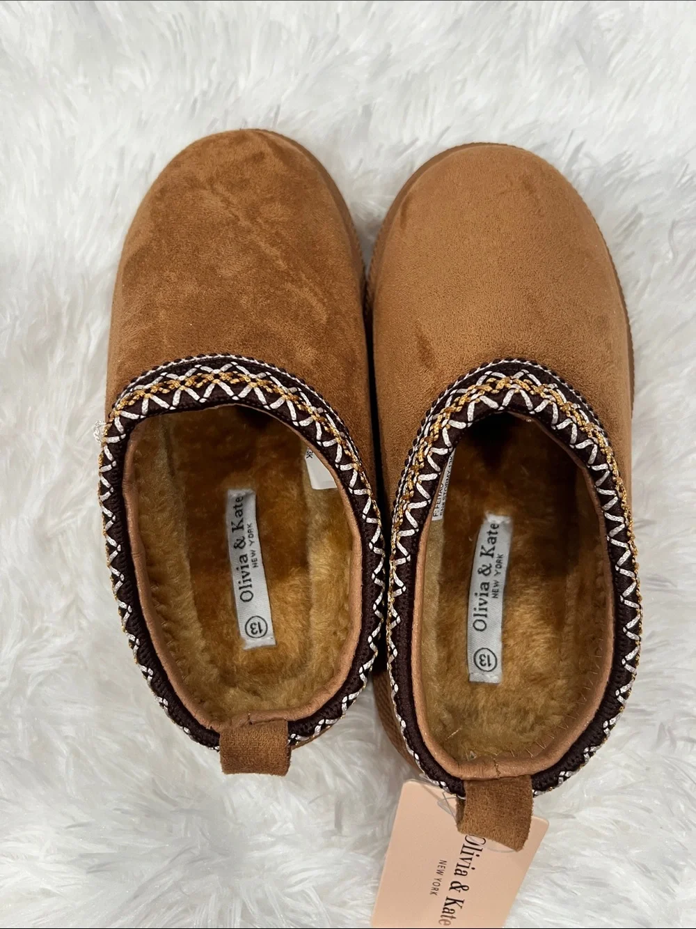 Women’s Cozy Suede Mule Slippers - Brown